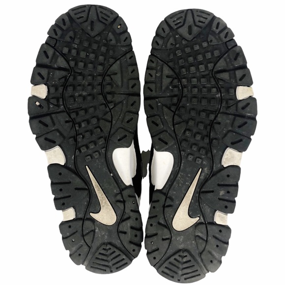 CABANA Nike Air Barrage Mid Top Black White Cabana Nubuck Leather Mesh Trainer - Picture 12 of 13